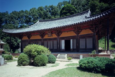 Templo de Pusok-sa, reconstruido en 1358 de Korean School