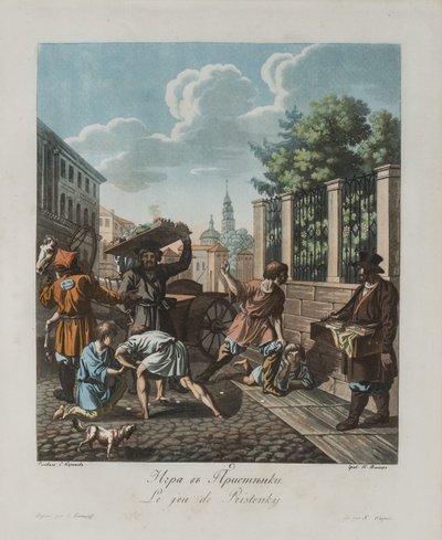 El juego de Pristenok, ca 1812 de Korneev
