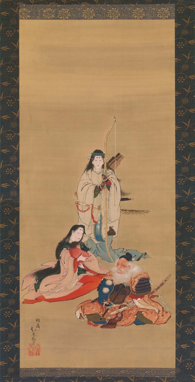 La legendaria Emperatriz Jingu, mediados del siglo XIX de Kosai Hokushin