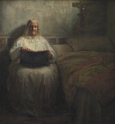 Leonora Christina en el Monasterio de Maribo de Kristian Zahrtmann