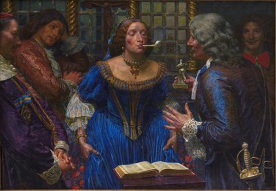 La reina Cristina en el Palazzo Corsini de Kristian Zahrtmann