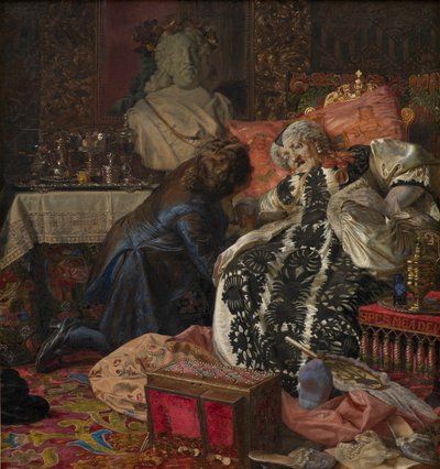 La Muerte de la Reina Sophie Amalie de Kristian Zahrtmann