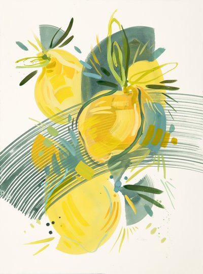 Limones abstractos llenos de color de Kristin Cronic