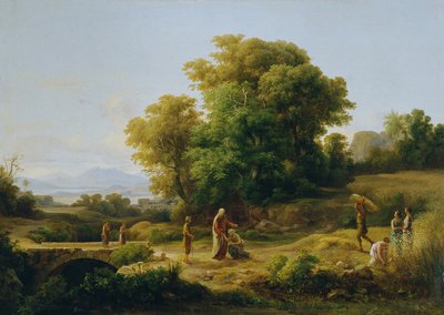 Paisaje ideal con Booz y Ruth de Károly Markó d. Ä.