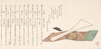Bachi Plectrum usado para tocar Shamisen, siglo XIX de Kubo Shunman