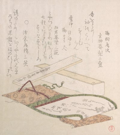 Kakemono y su caja, siglo XVIII-XIX de Kubo Shunman