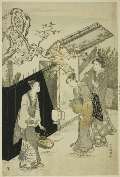 Regresando de una reunión de poesía de Kubo Shunman