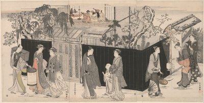 Regresando de una reunión de poesía de Kubo Shunman
