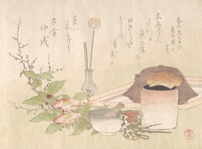 Conjunto de utensilios para la ceremonia del té, siglo XIX de Kubo Shunman