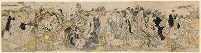 El río de joyas Noda, de un hexaptych que representa los seis ríos de joyas de Kubo Shunman