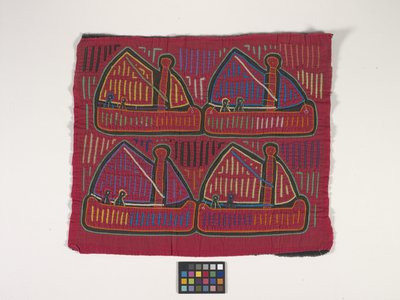 Panel camisero (Mola) (foto) de Kuna Indian Culture