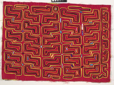 Panel de camisa (mola), c.1950 (algodón aplicado) de Kuna Indian Culture