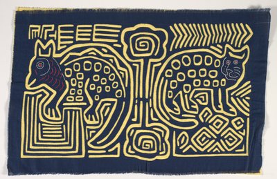 Panel de camisa (mola), c.1950 (algodón aplicado) de Kuna Indian Culture