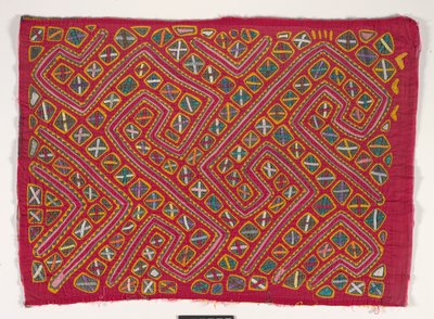 Panel de camisa (mola), c.1950 (algodón aplicado) de Kuna Indian Culture