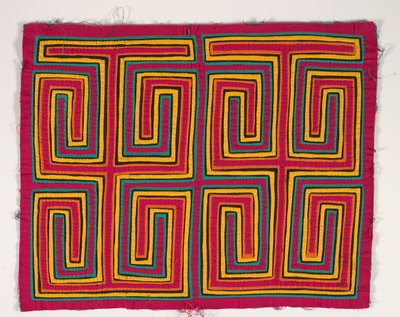 Panel de camisa (mola), c.1950 (algodón aplicado) de Kuna Indian Culture