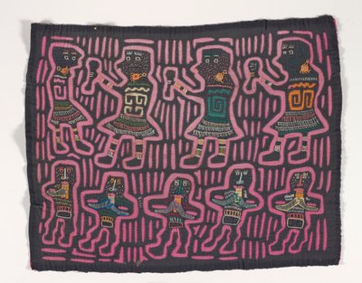 Panel de camisa (mola), c.1950 (algodón aplicado) de Kuna Indian Culture