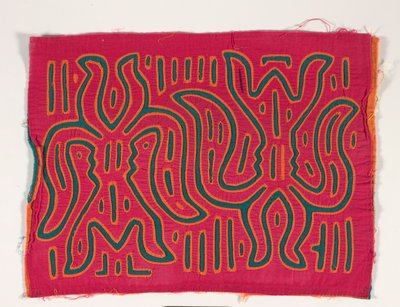 Panel de camisa (mola), c.1950 (algodón aplicado) de Kuna Indian Culture