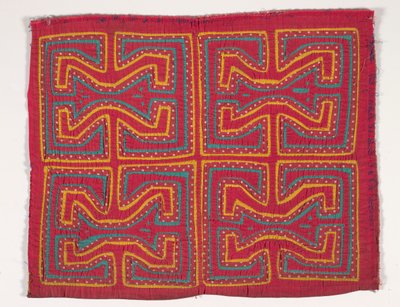 Panel de camisa (mola), c.1950 (algodón aplicado) de Kuna Indian Culture