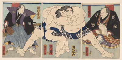 partido de sumo de Kunisada (II) , Utagawa