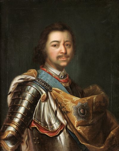Retrato del Emperador Pedro I el Grande 1672-1725 de Kupecky