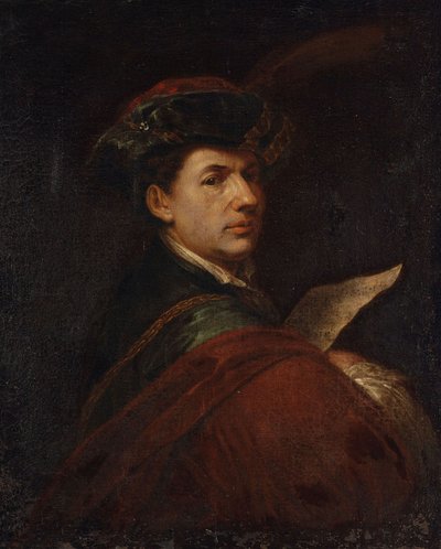 Retrato de un Músico Sosteniendo una Partitura de Kupecky