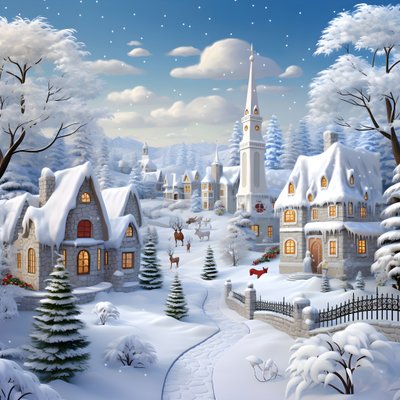 Navidad nevada 3d 1 de Kurt Heppke