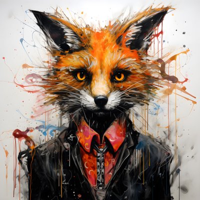 Antropomorfismo del zorro mágico 1 de Kurt Heppke