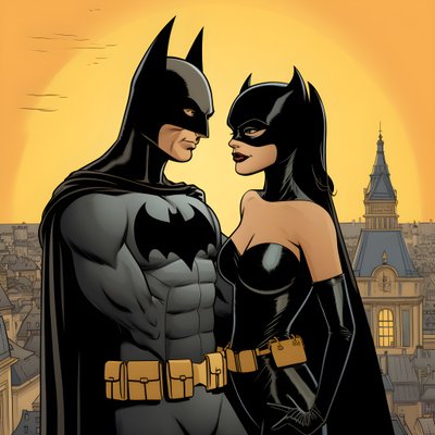 Batman y Catwoman 1 de Kurt Heppke