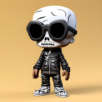 Chibi esqueleto diminuto 2 de Kurt Heppke