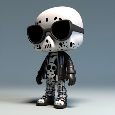 Chibi esqueleto diminuto 3 de Kurt Heppke