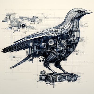 Planos del pájaro mecánico a vapor de Da vinci 4 de Kurt Heppke