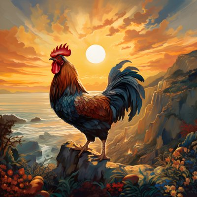 El canto de un gallo al amanecer 4 de Kurt Heppke