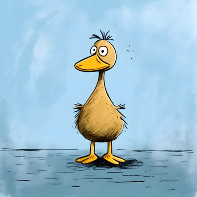 Pato en el campo 3 de Kurt Heppke