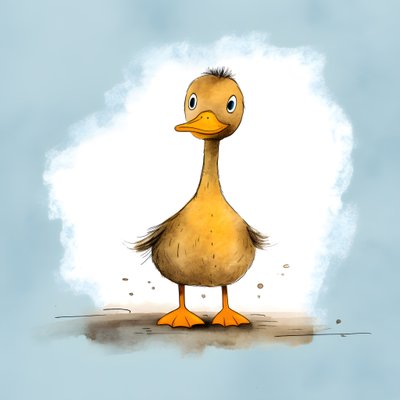 Pato en el campo 4 de Kurt Heppke
