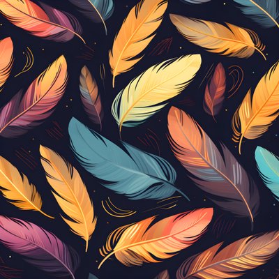 Patrón de plumas 2 de Kurt Heppke