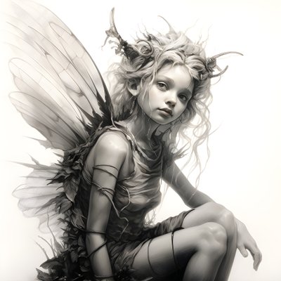 Boceto de cuerpo entero de un Pixie 4 de Kurt Heppke