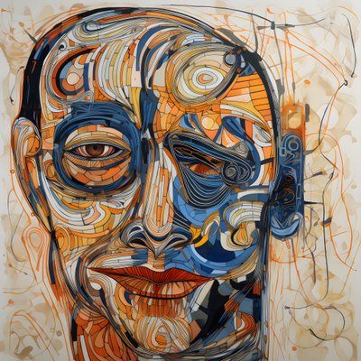 Cara, espiral para los ojos y un pájaro para la nariz... 3 de Kurt Heppke