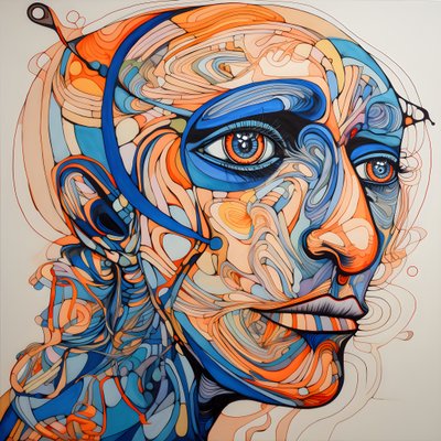 Cara, espiral para los ojos y un pájaro para la nariz... 4 de Kurt Heppke
