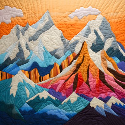 Cordillera acolchada 4 de Kurt Heppke
