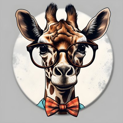Jirafa con gafas 1 de Kurt Heppke