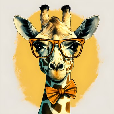 Jirafa con gafas 2 de Kurt Heppke