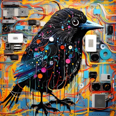 Graffiti Vogel 1 de Kurt Heppke
