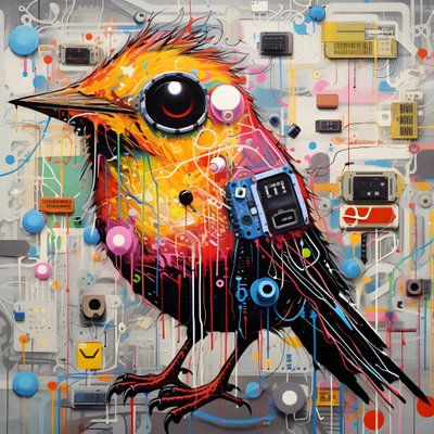 Graffiti Vogel 2 de Kurt Heppke