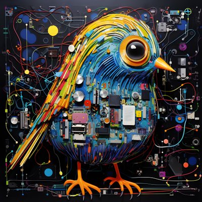 Graffiti Vogel 4 de Kurt Heppke