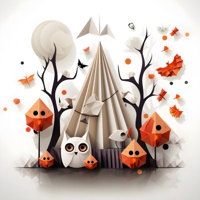 Tarjeta de felicitación para Halloween 2 de Kurt Heppke