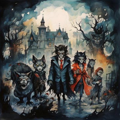 Halloween con vampiros y hombres lobo 3 de Kurt Heppke