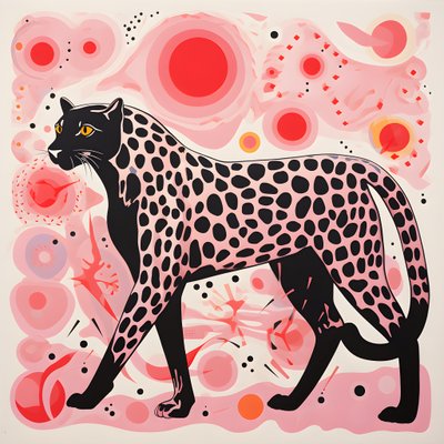 Rayas de leopardo con remolinos y lazos 2 de Kurt Heppke