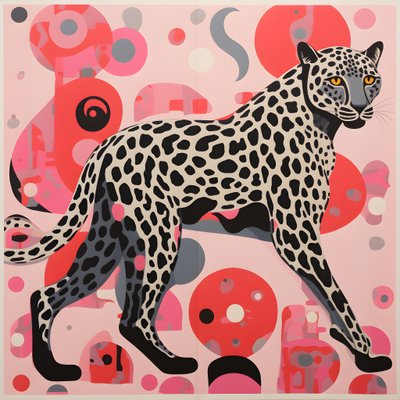 Rayas de leopardo con remolinos y lazos 4 de Kurt Heppke