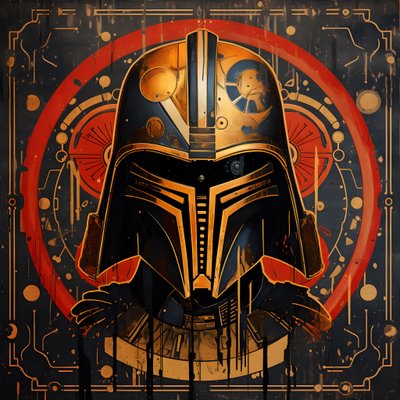Arte del grabado en metal al estilo de la estética del Antiguo Egipto 2 de Kurt Heppke