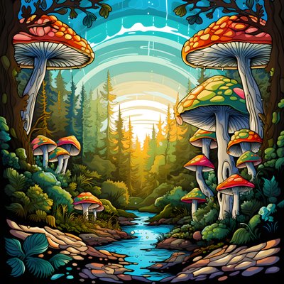 Seta y bosque 2 de Kurt Heppke